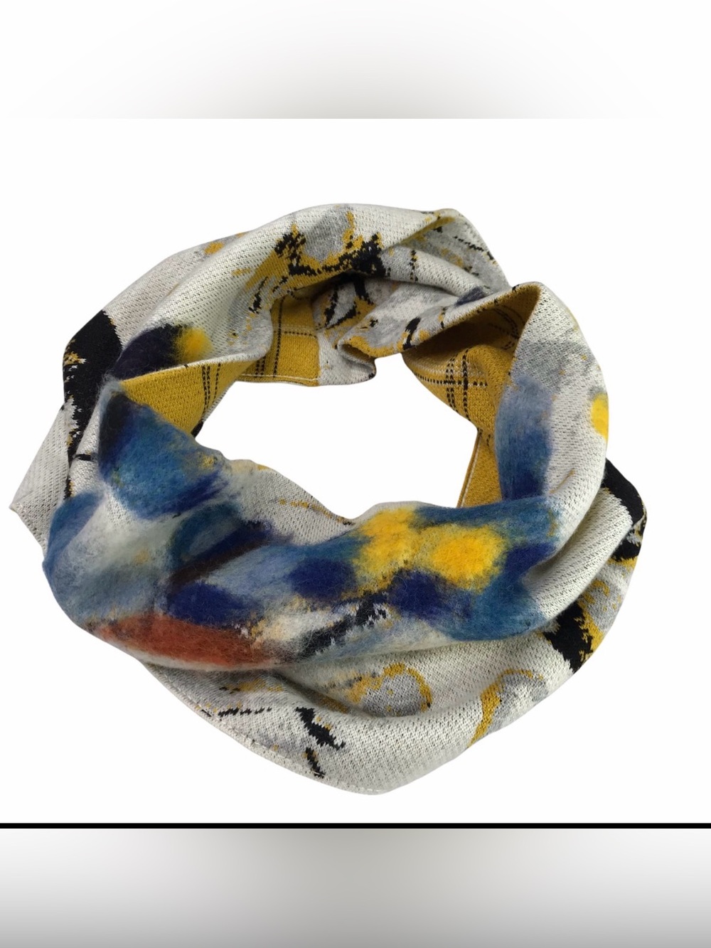 Anthropologie Mixed Print Infinity Scarf